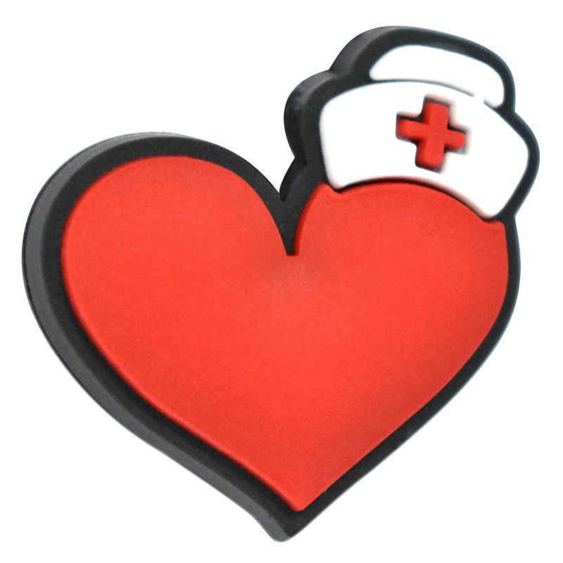 Wholesale Random 100pcs Medical Care Series Pvc Soft Plastic Removable Handmade Beads