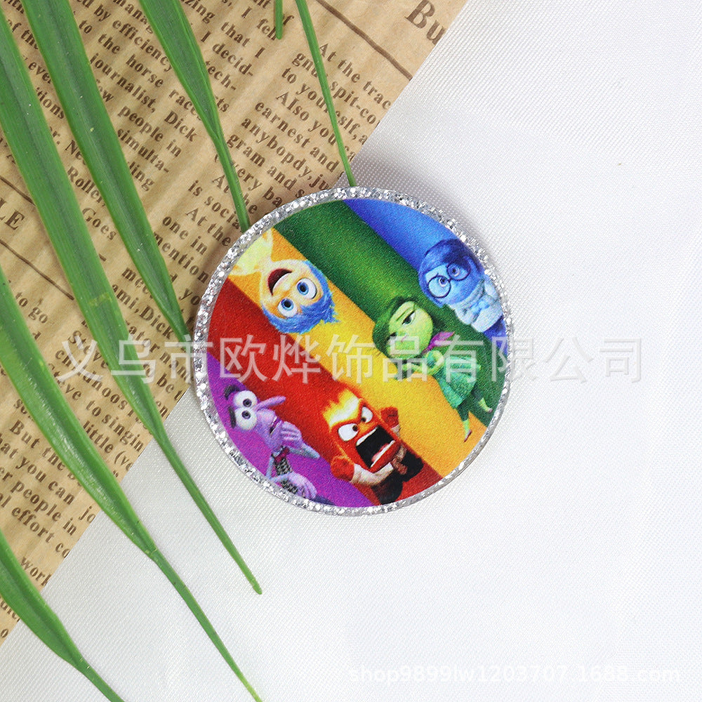 Wholesale 10pcs/pack  Pink and blue double-mirror skull organ  Acrylic Flatback OLY Exclusive