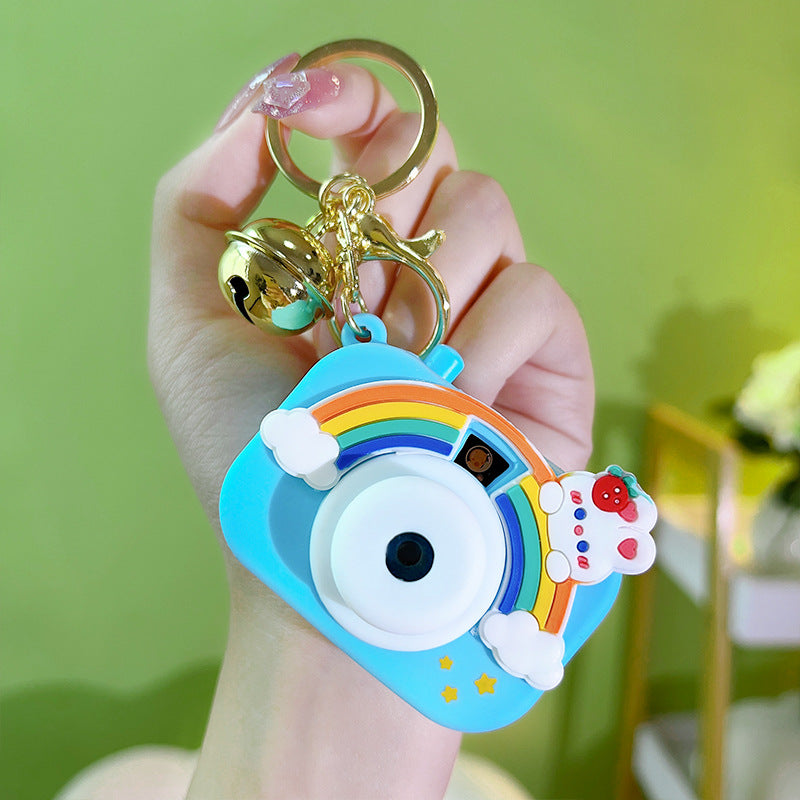 Wholesale Cartoon Cute Plastic Projection Camera Keychains