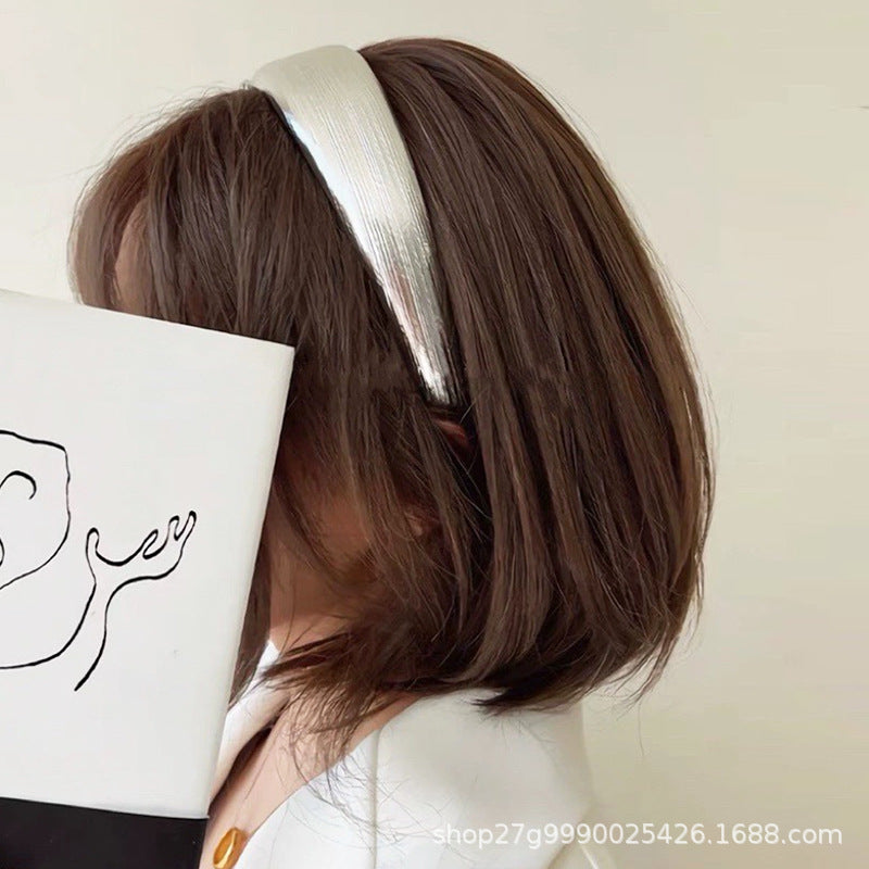 Wholesale metal color widened thickened high Skull top simple headband