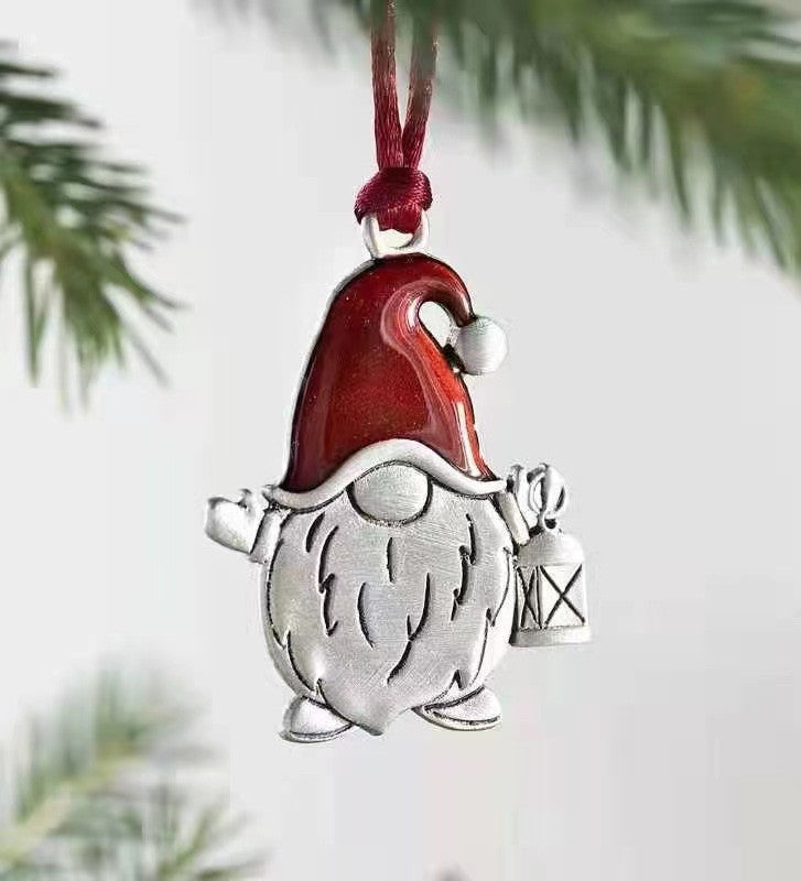 Wholesale Christmas Pendants Metal Snowman Christmas Decorations