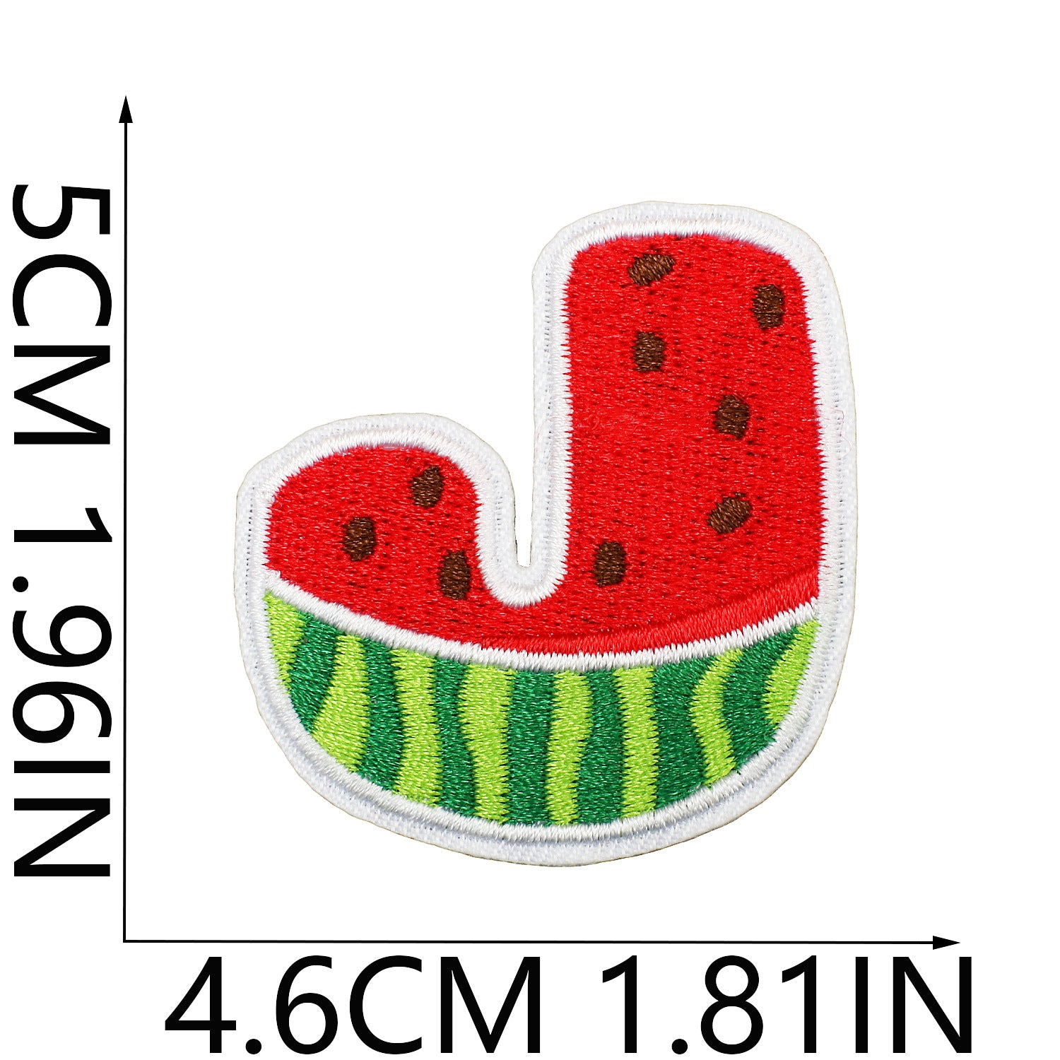 Wholesale Embroidered Watermelon Alphabet Patch Set 26 Letter Appliques For Clothing Bags And DIY Decoration