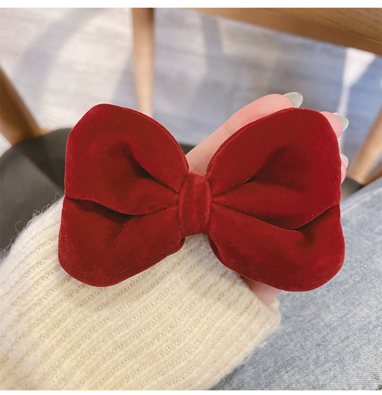 Wholesale Big red three-dimensional bow headband