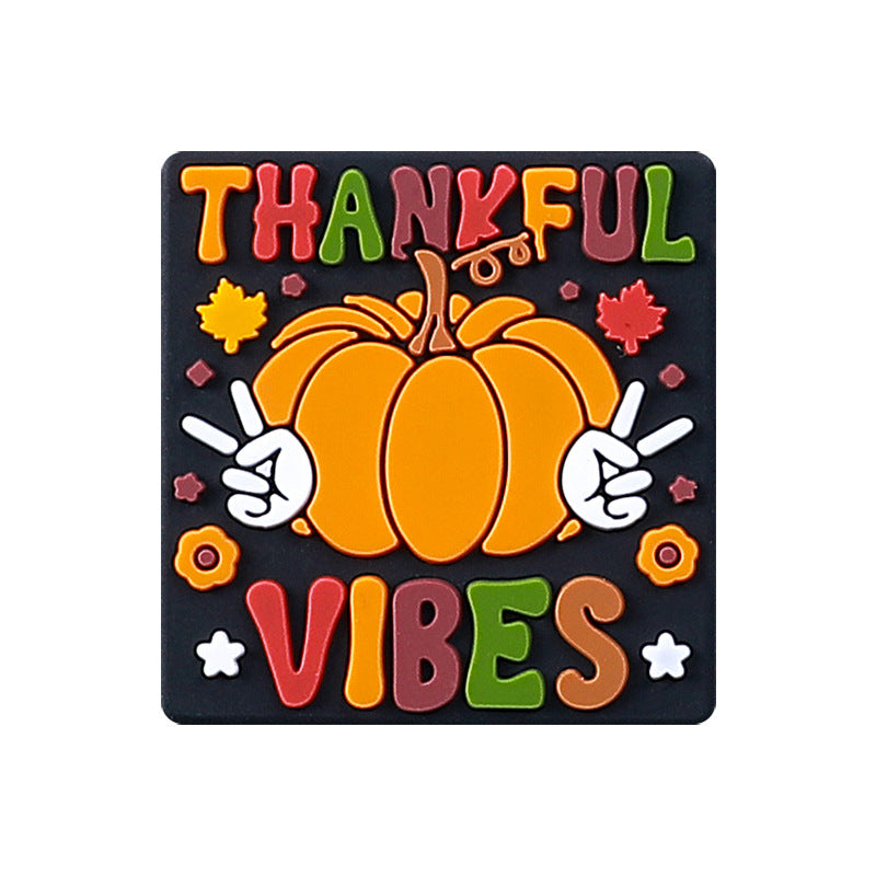 Wholesale 20pcs Thanksgiving Cartoon Turkey Food Grade Silicone Beads