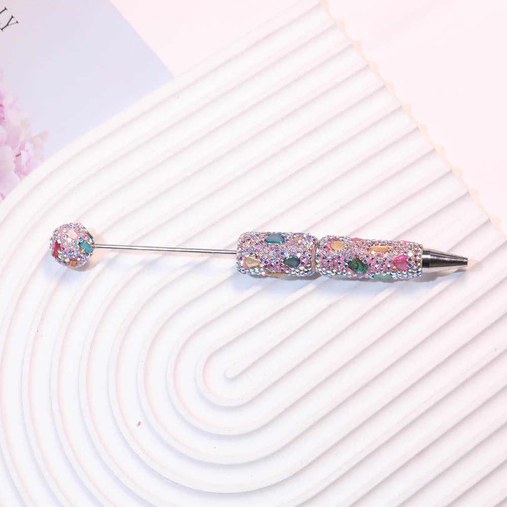 Wholesale Diamond-encrusted Heavy Industry Soft  Beadable Pens  DIY Beadable