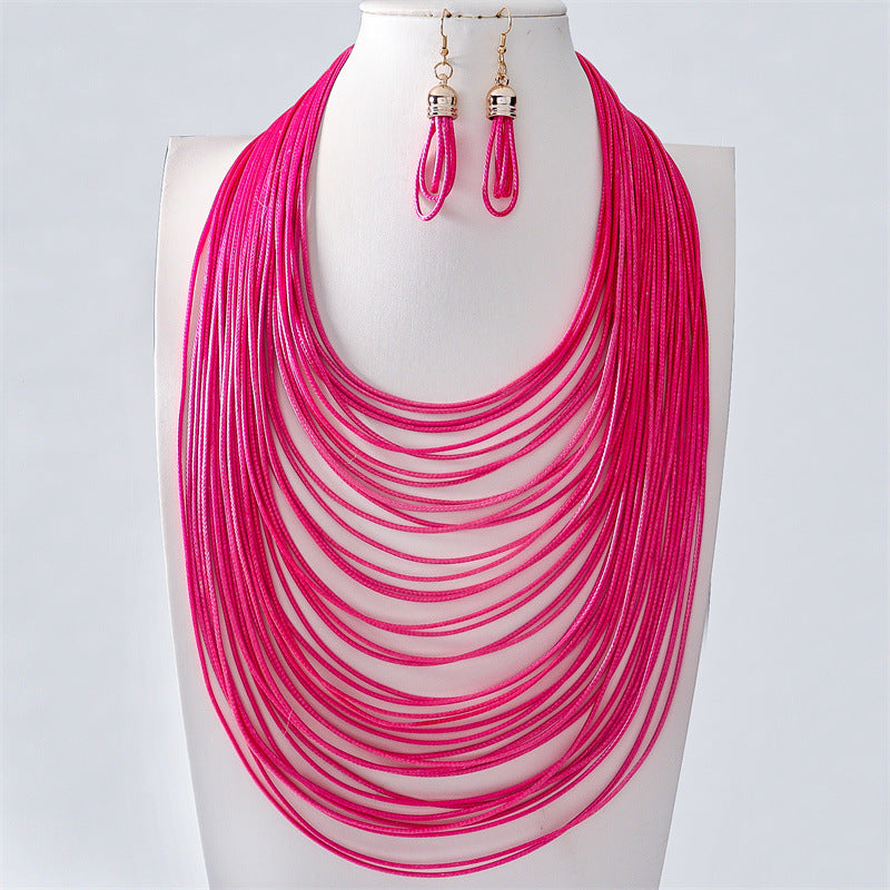 Wholesale New Hand-woven Multi-layer Necklace