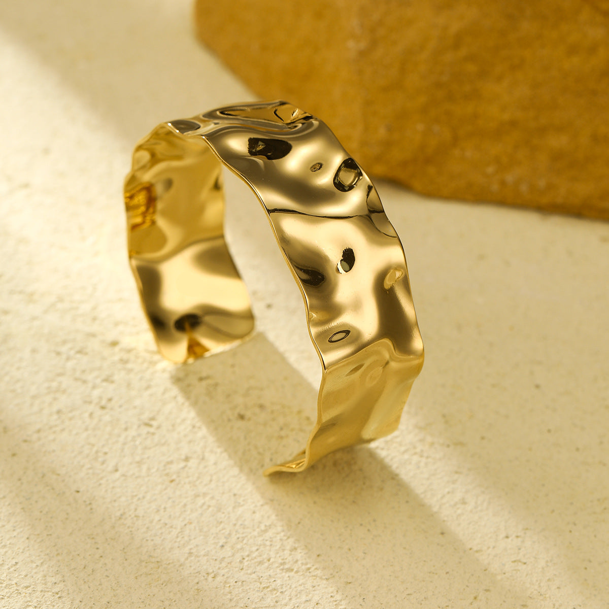 Wholesale Exaggerated titanium steel bracelet wide open stainless steel bracelet