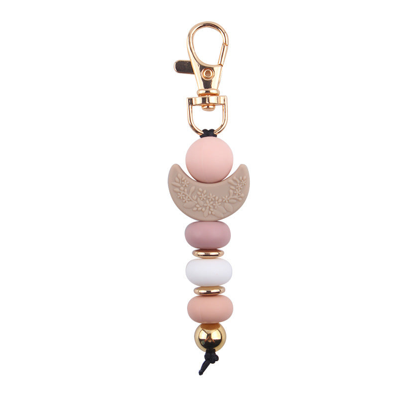 Wholesale Cartoon Moon Love Silicone Bead Key Bin