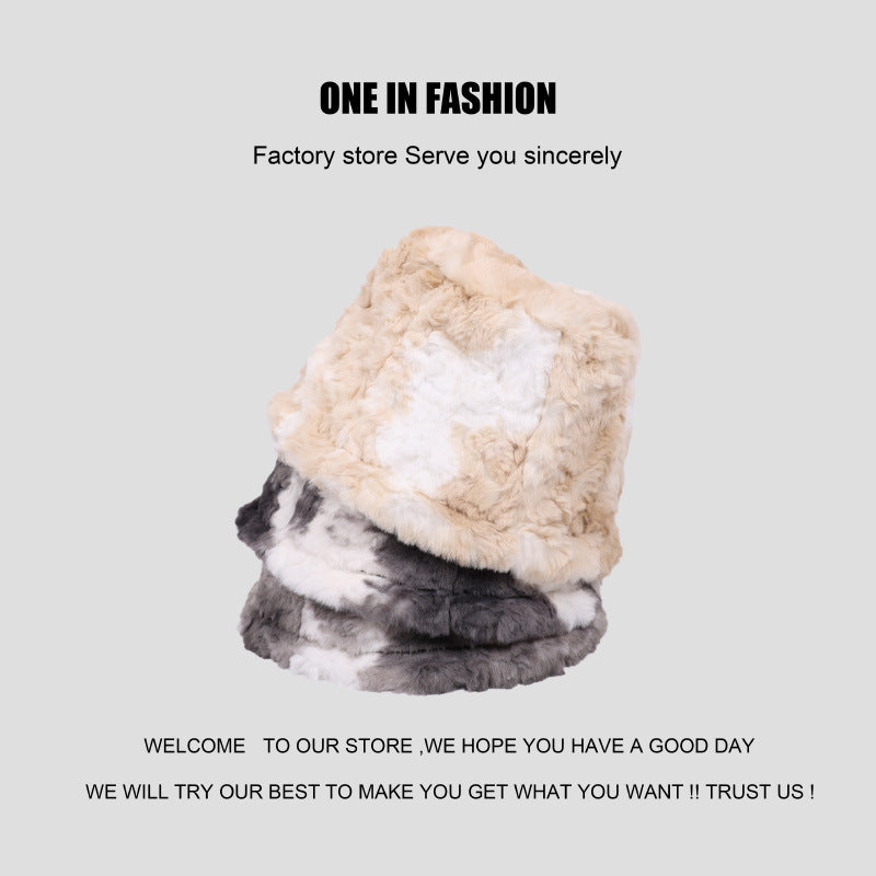 Wholesale Tie Dyed Plush Vintage Fisherman Hats