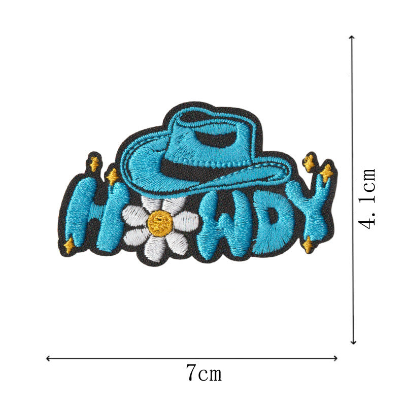 Wholesale Heart Shaped Embroidered Patches 9 Piece Iron On Badge Set For Hats Clothes Towels Luggage Everyday Use