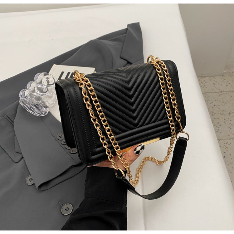 Wholesale Retro Chain Simple One-shoulder Crossbody Versatile Small Square Bag