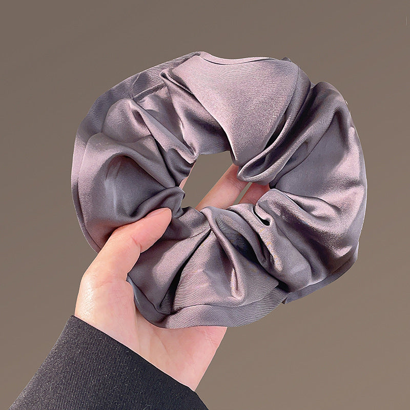 Wholesale Large Intestine Headline Light Luxury Silk Hair Accessories Pontail Hair Ring