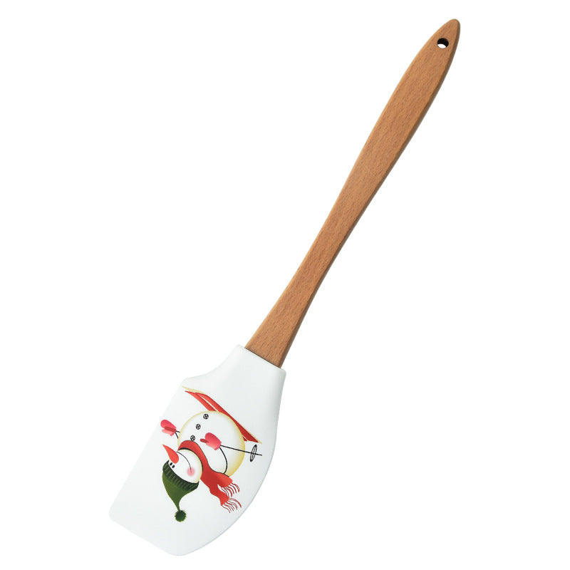 Wholesale Baking Tools Wooden Handled Butter Butter Spatula