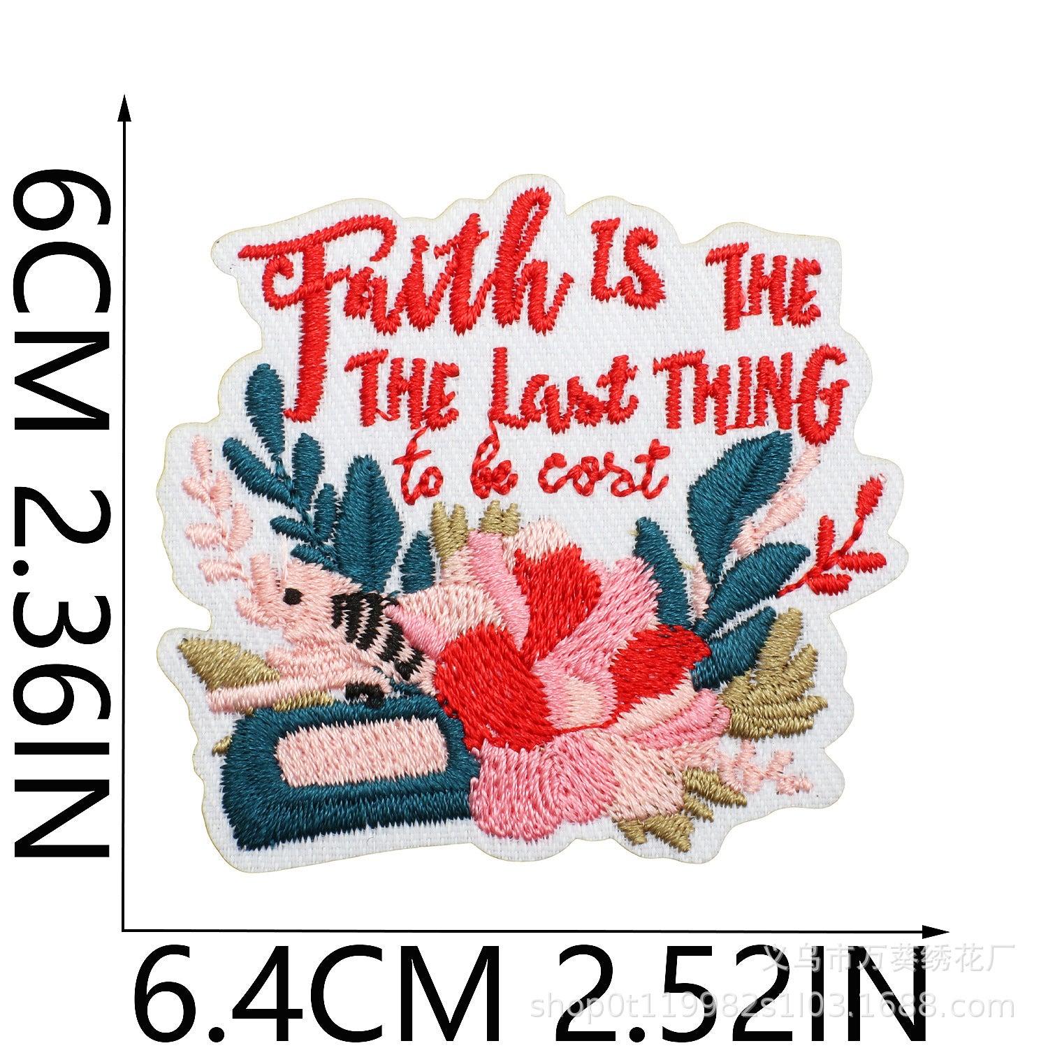 Wholesale Inspirational Embroidered Patch Alphabet Motto Clothing Decorative Accent For Resale