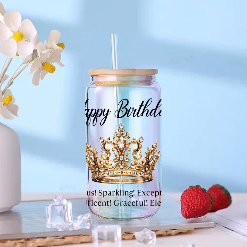 Wholesale Birthday Gift Series 16oz Cup UV DTF Wraps