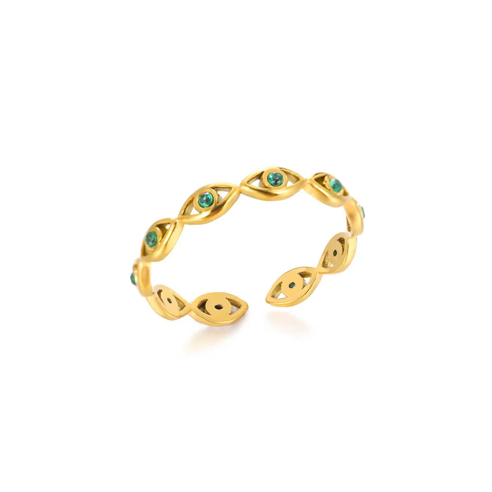 Wholesale Fashion Personalized Devil' s Eye Opening Index Finger Ring