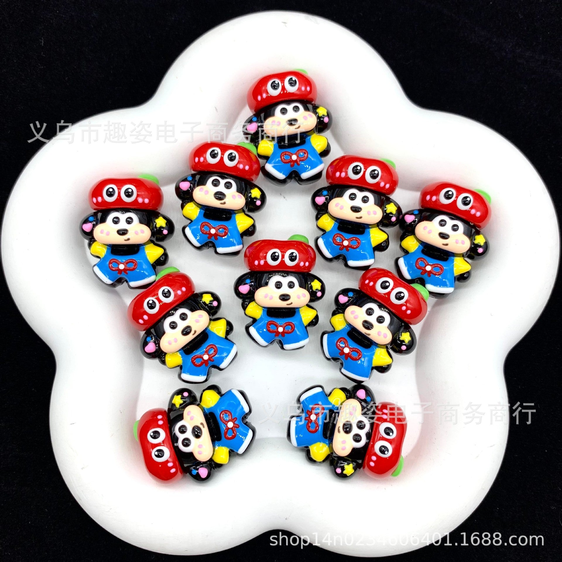 Wholesale 10pcs Cute cartoon dog Acrylic Beads