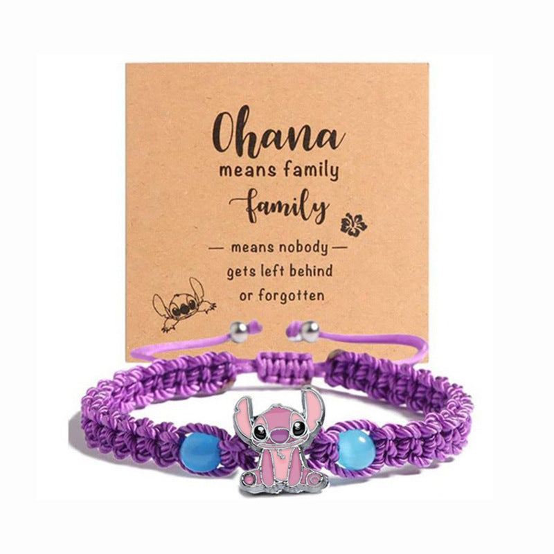 Wholesale  Woven Bracelet Cartoon Animation Hand Ornaments Hand-Woven Bracelet OLY Exclusive