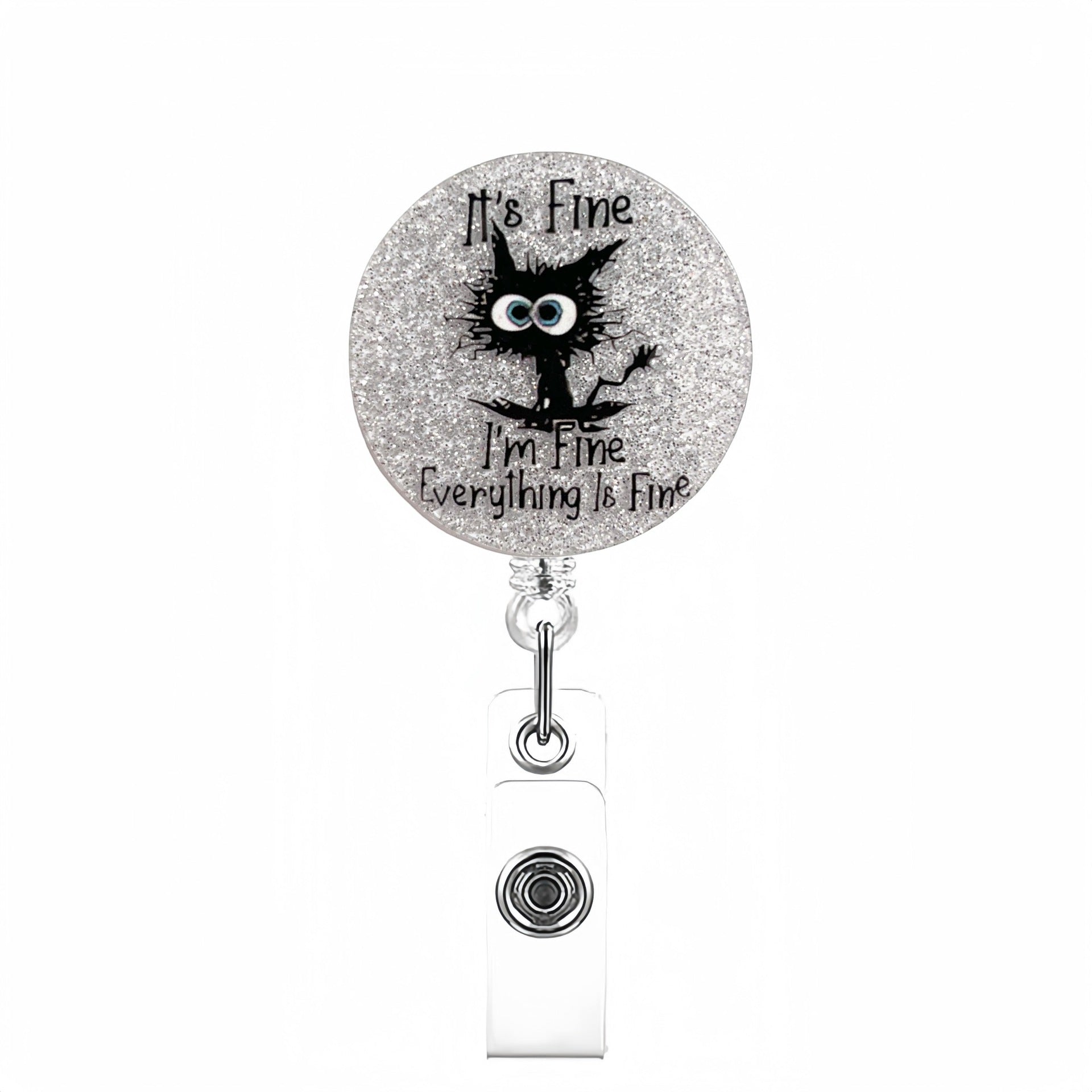 Wholesale Sparkling Raccoon Stretch Badge Reels