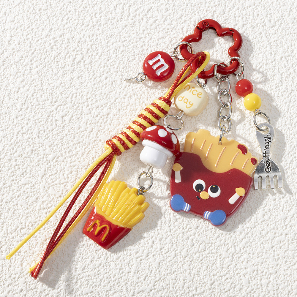 Wholesale Cute Star Mushroom Dessert Cartoon Keychain