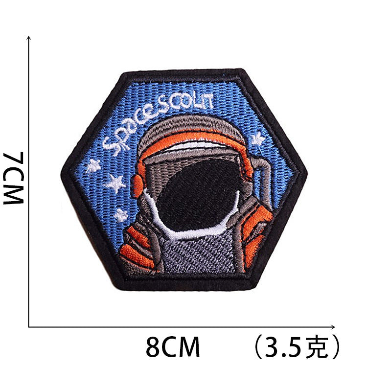 Wholesale Stylish Polyester Embroidered Astronaut Space Patch For Kids Clothing And DIY Crafts OLY Exclusive
