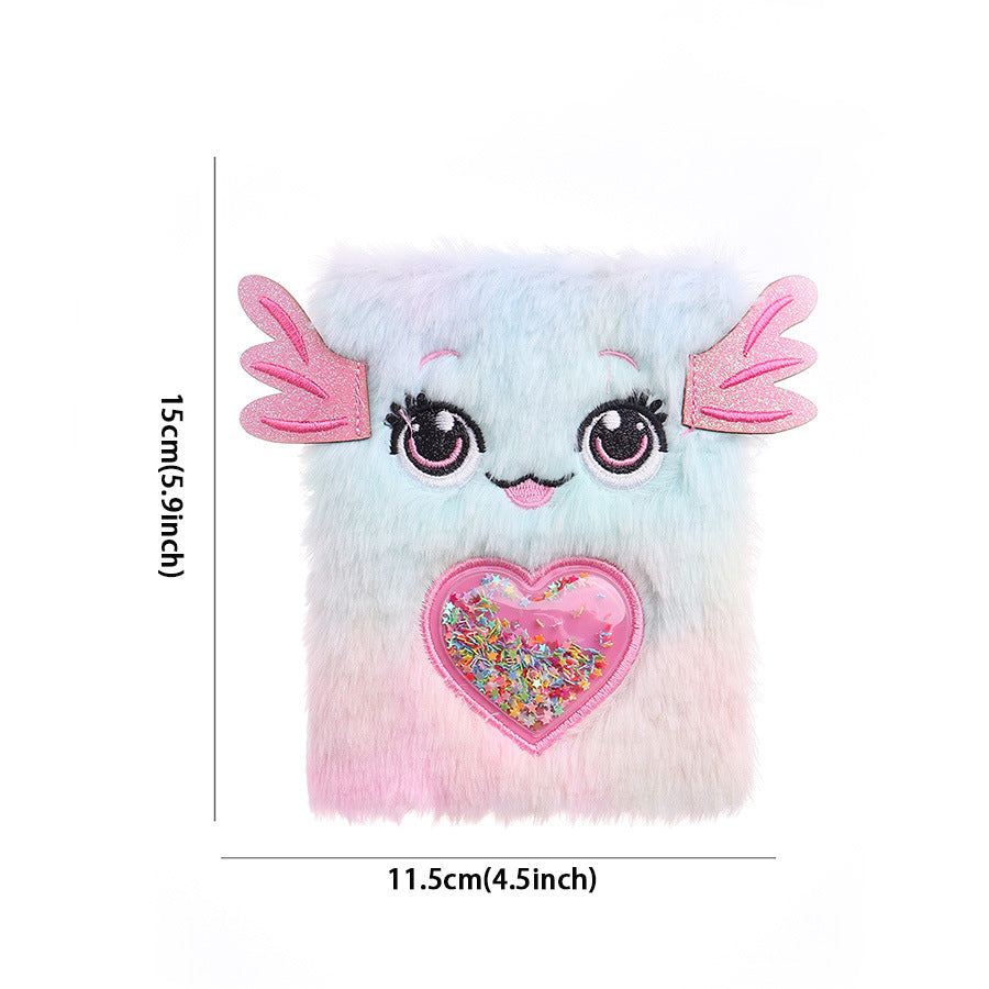 Wholesale 10pcs A6 tie-dye plush notebook student diary handbook gift reward notepad