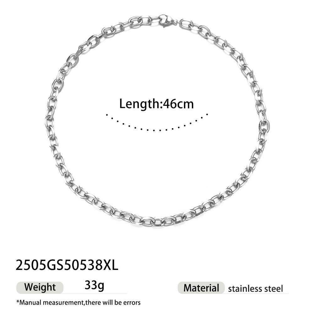Wholesale Tyna European and American Light Luxury 18K Gold Stainless Steel Conch Sea Star Sun Thick Rope Necklace All-match Cross-border Trendy Jewelry