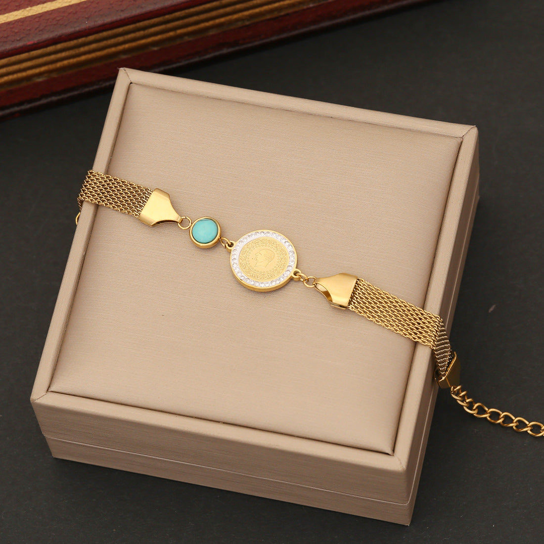 Wholesale Vintage Stacked Bohemian Stainless Steel Bracelet