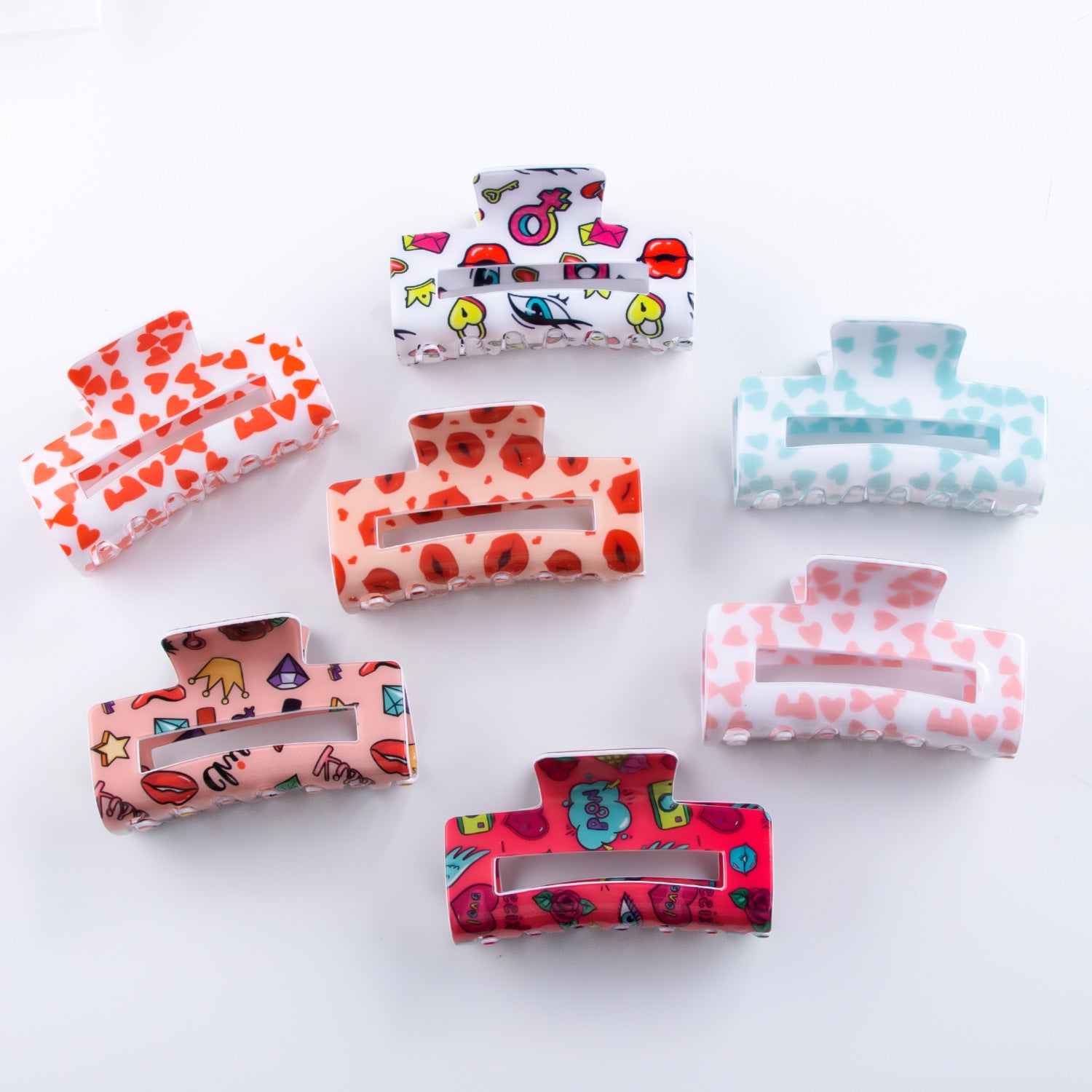 Wholesale Pvc 8cm Valentine's Day Autumn and Winter Hairpins