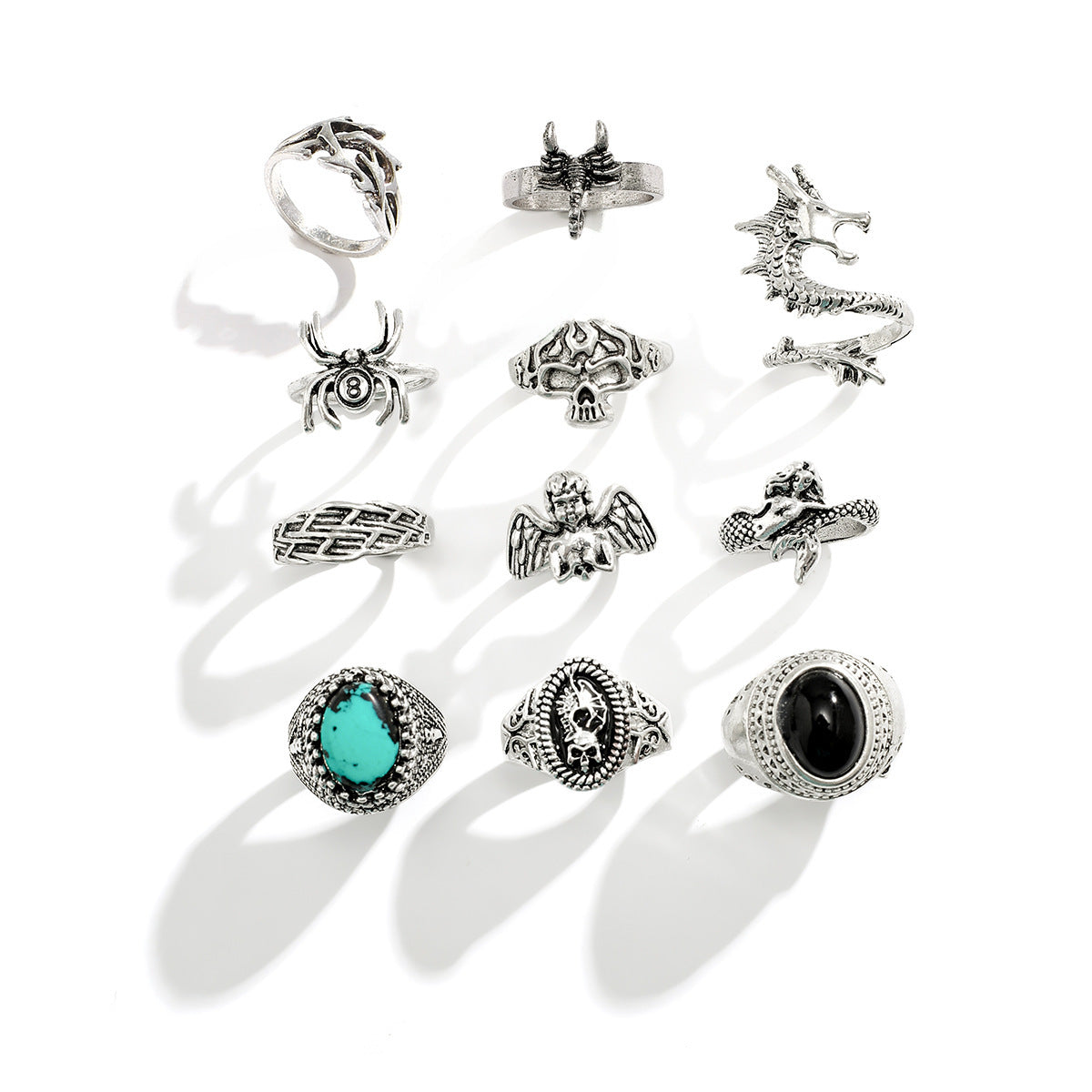 Wholesale Men's personalized turquoise gemstone ring