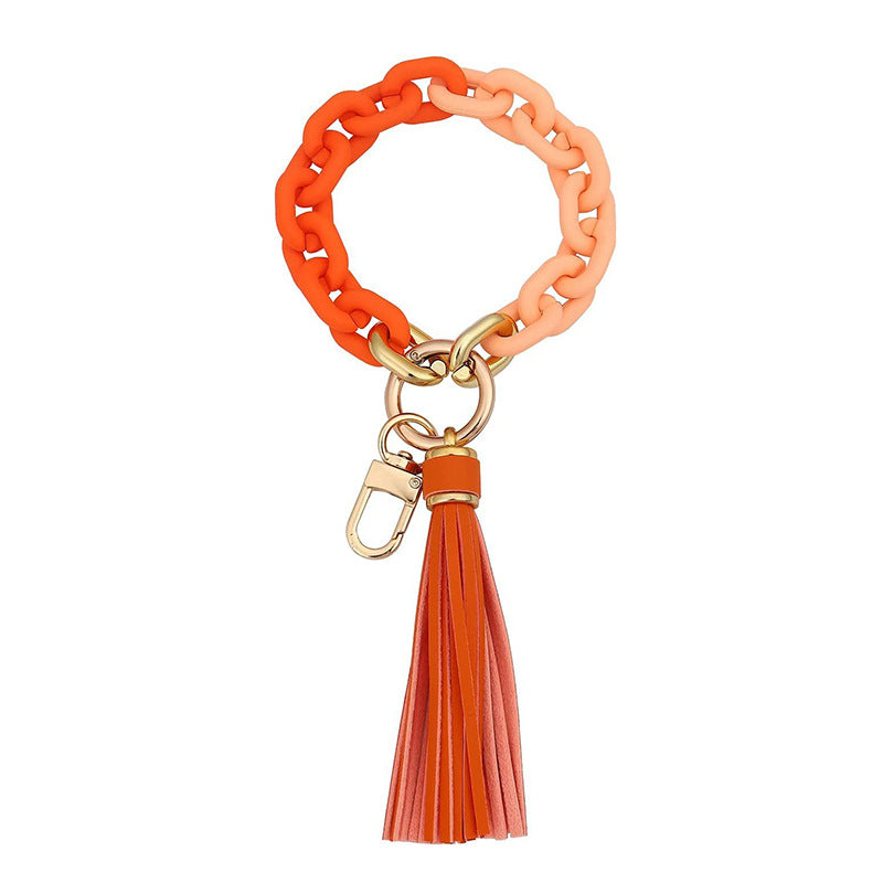 Wholesale Tassel Acrylic Bracelet Keychain