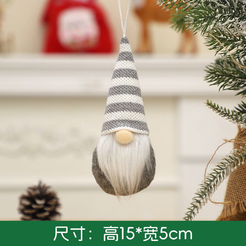 Wholesale Christmas Decoration Creative Knitted Small Doll Decoration