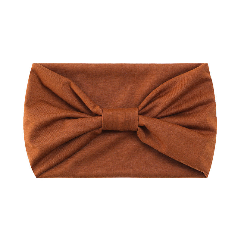 Wholesale Solid color elastic wide brim yoga sweat-absorbent headband