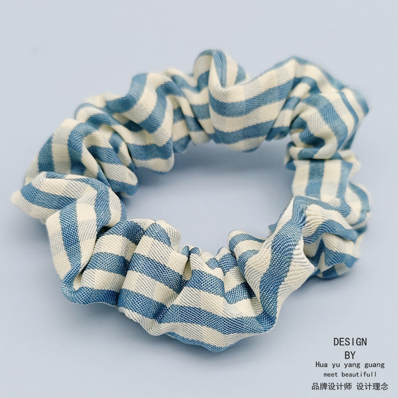 Wholesale Plaid Large Intestine Hair Ties