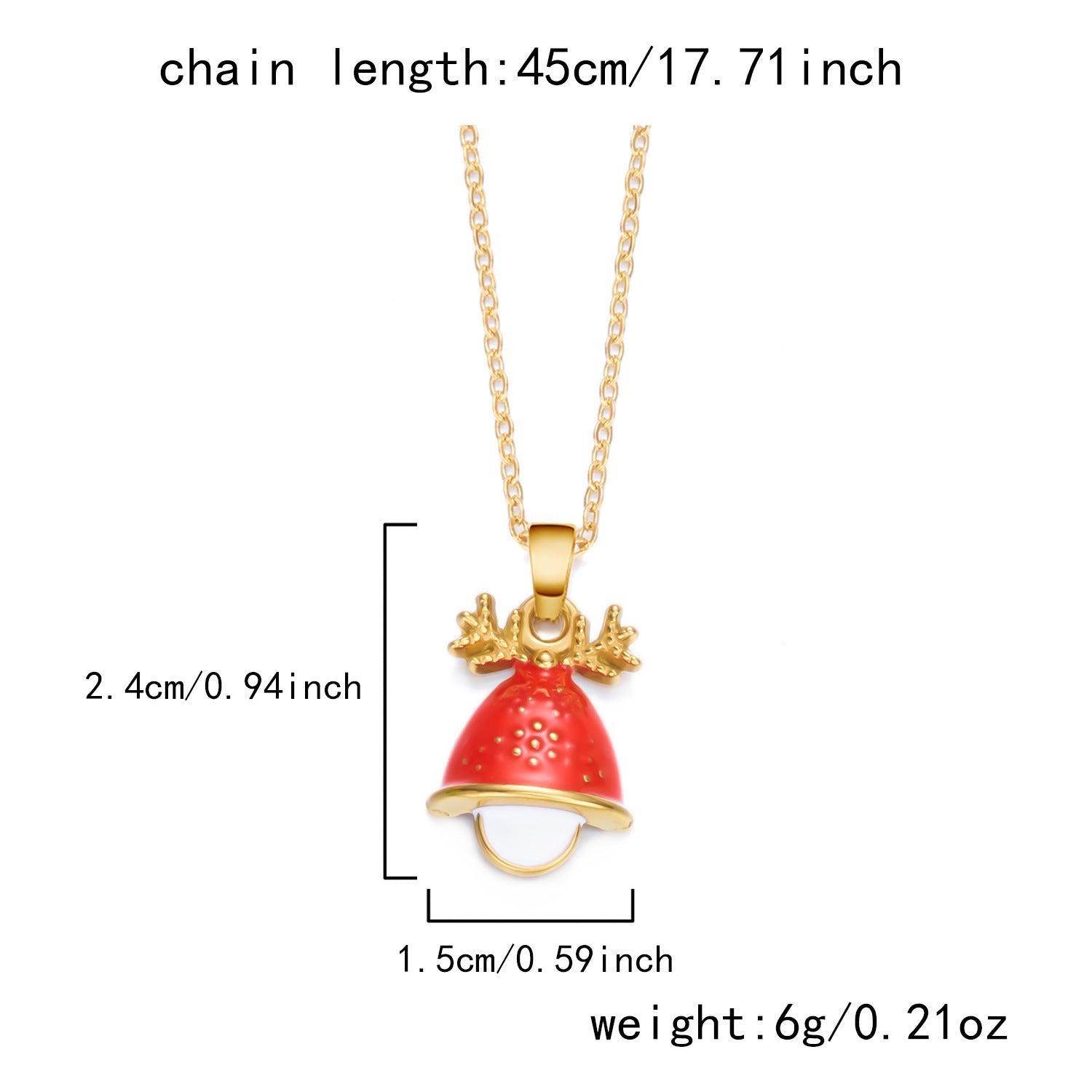 Wholesale Christmas Dopamine Colored Necklace