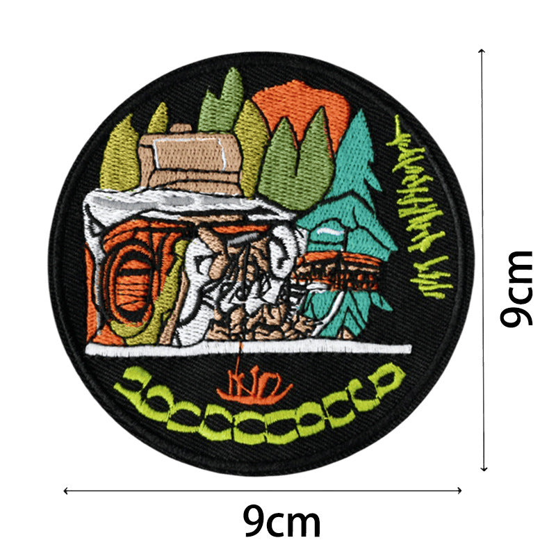 Wholesale Starry Sky Mountains Sunrise Embroidery DIY Patches