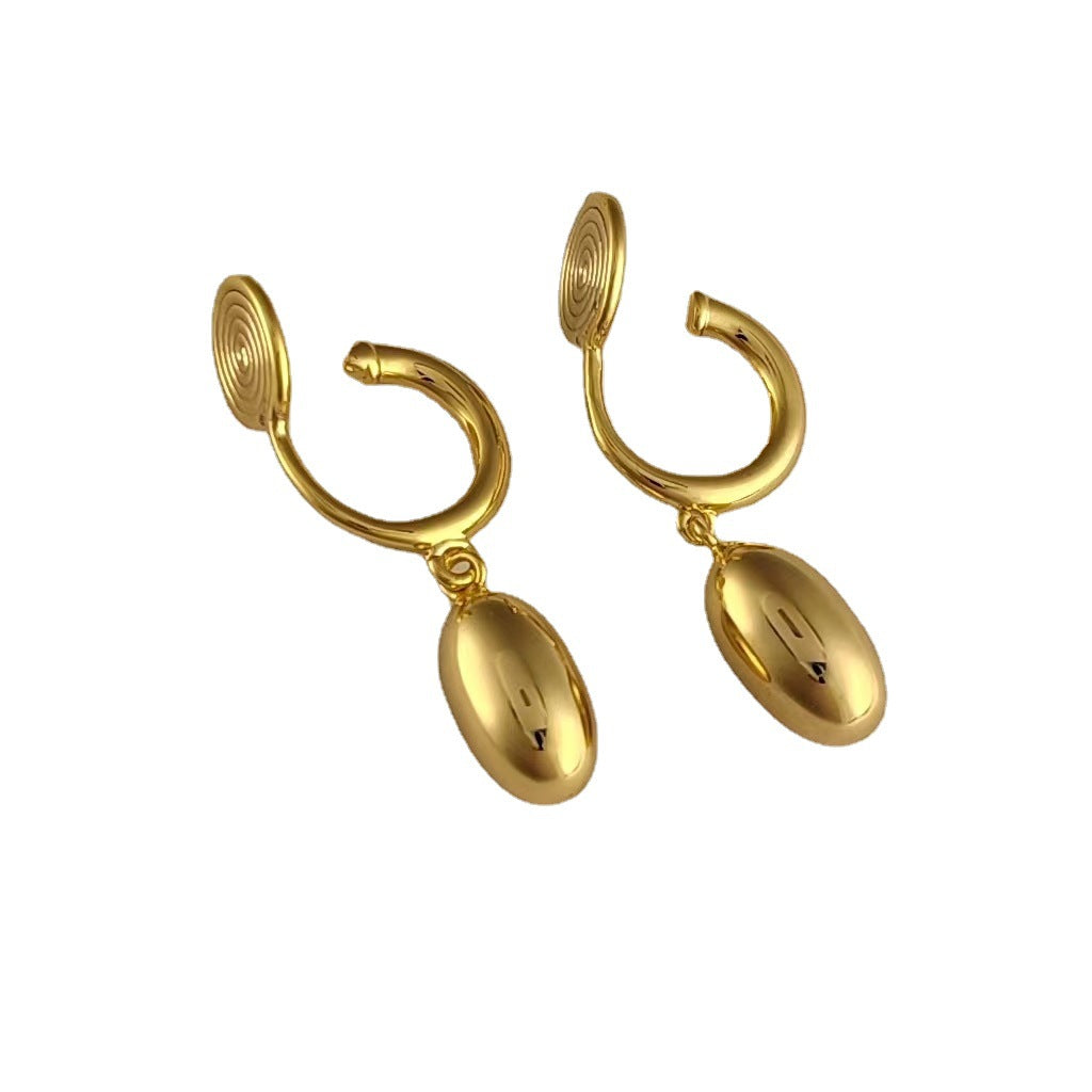 Wholesale Copper Glossy Egg Mosquito Coil Ear Clip