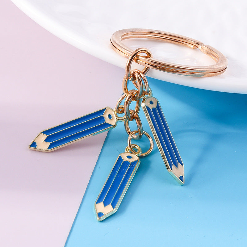 Wholesale Cartoon Creative Pencil Zinc Alloy Keychain