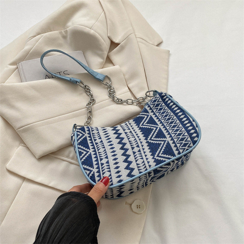 Wholesale 2023 Ethnic Style Canvas Shoulder Bag Handbag