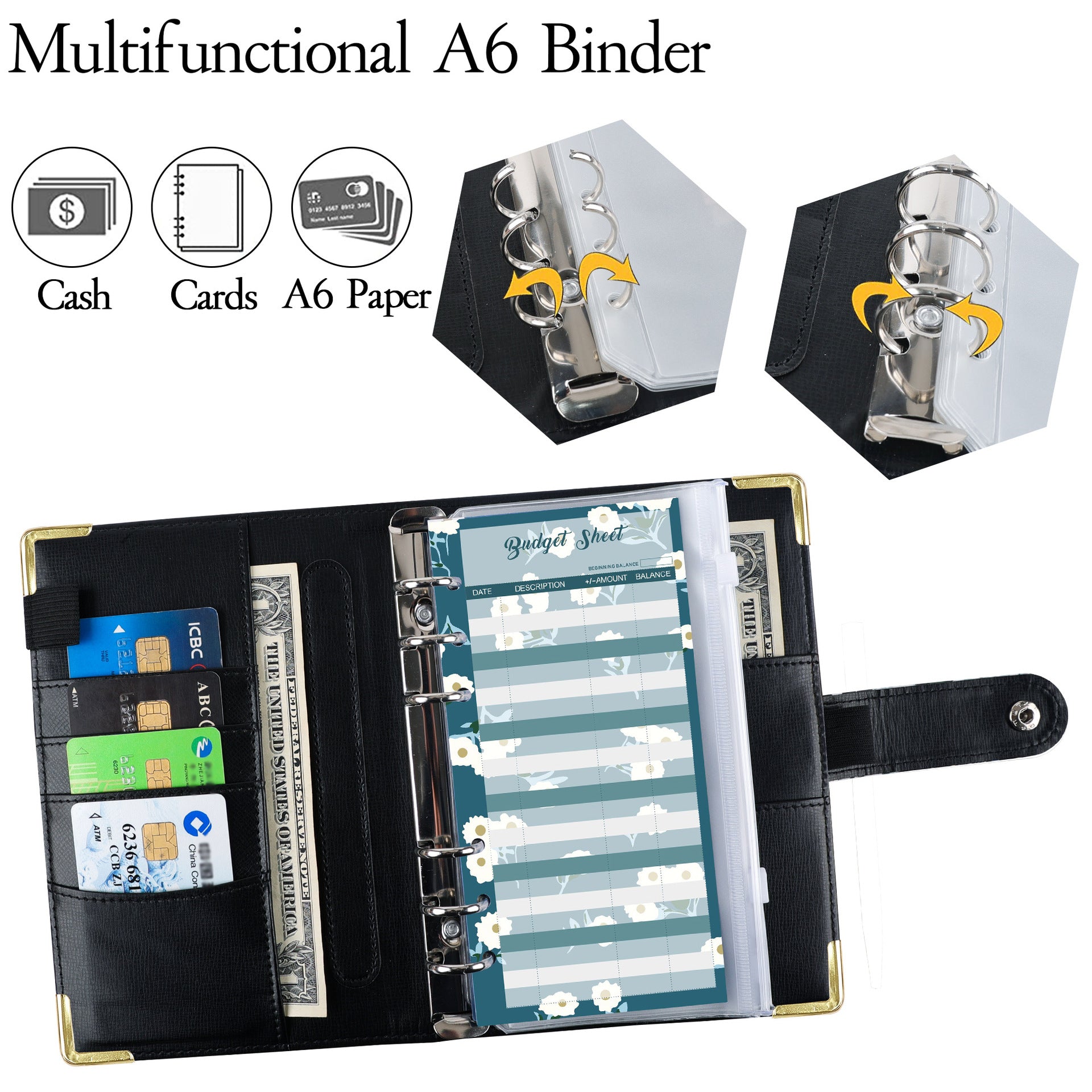 Wholesale Leather A6 Loose-leaf Notebook