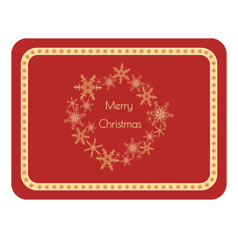 Wholesale Christmas Placemat Leather Western Placemat