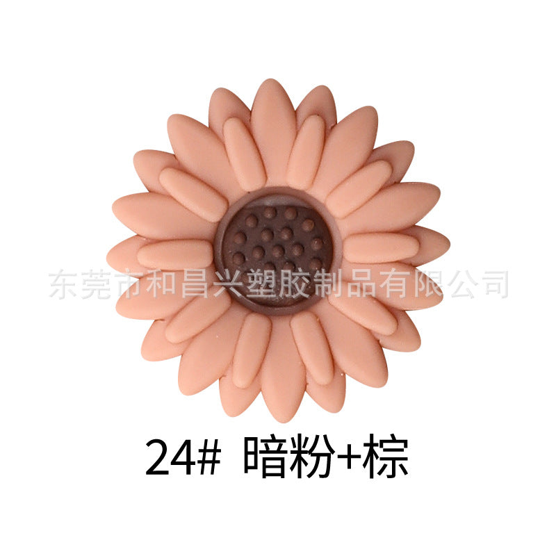 Wholesale  20pcs  Colorful Daisy Silicone Beads