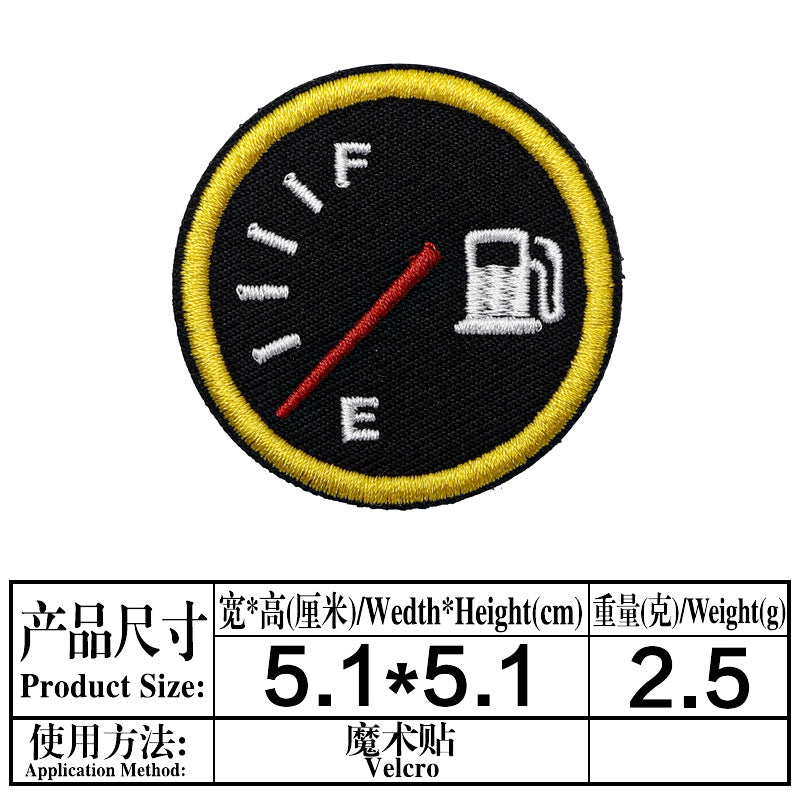 Wholesale Embroidered velcro badge back loop hook strap wool patches