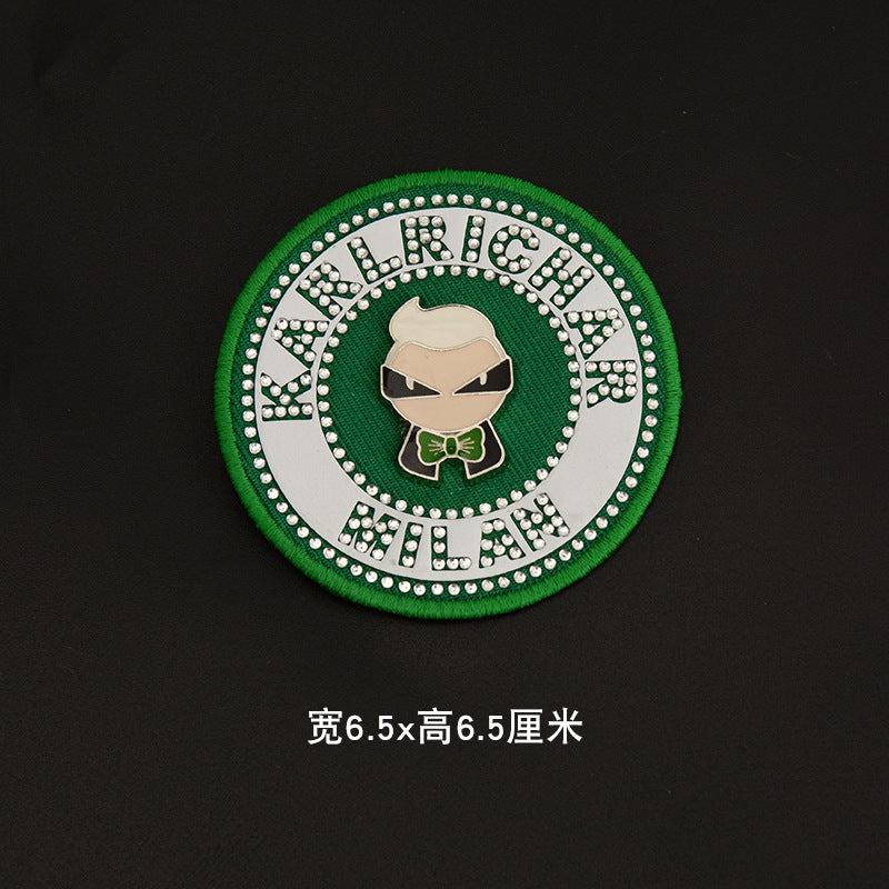 Wholesale Embroidered Bear Brooch Stylish Women Coat Pin Fashion Accessory