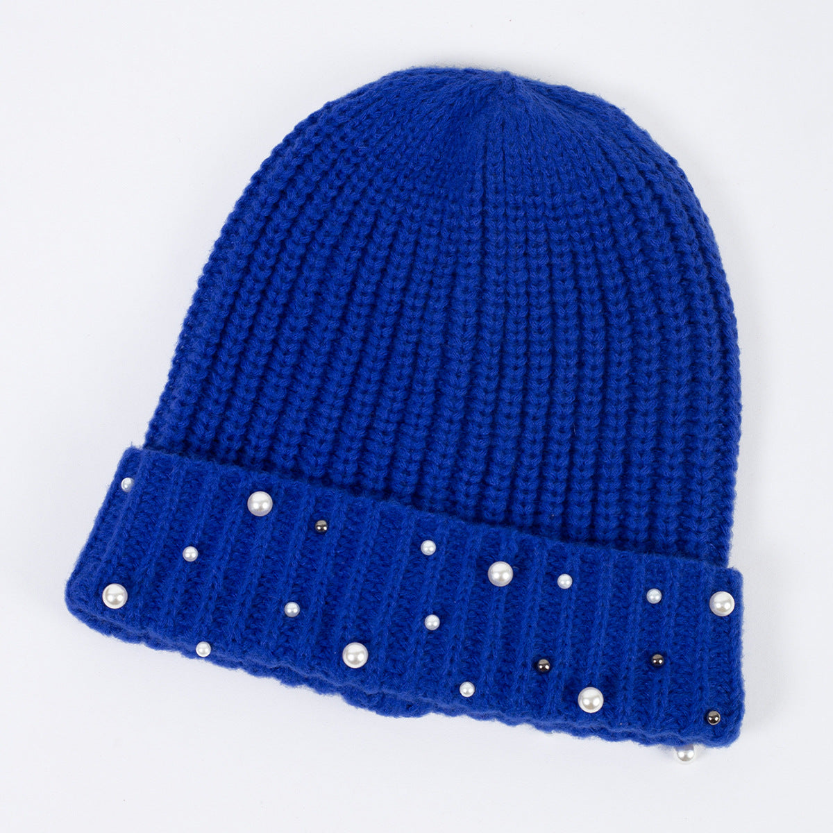 Wholesale Knitted Hats, Pearl Wool Hats, Thickened Warm Hats