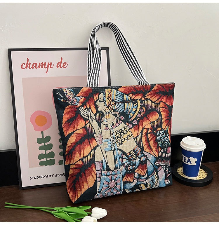 Wholesale Vintage Ethnic Style Canvas Bag