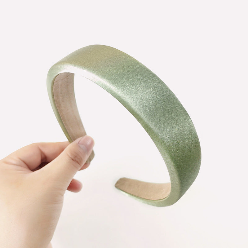 Wholesale Simple Wide Edge Fabric Silk and Satin Hair Bands
