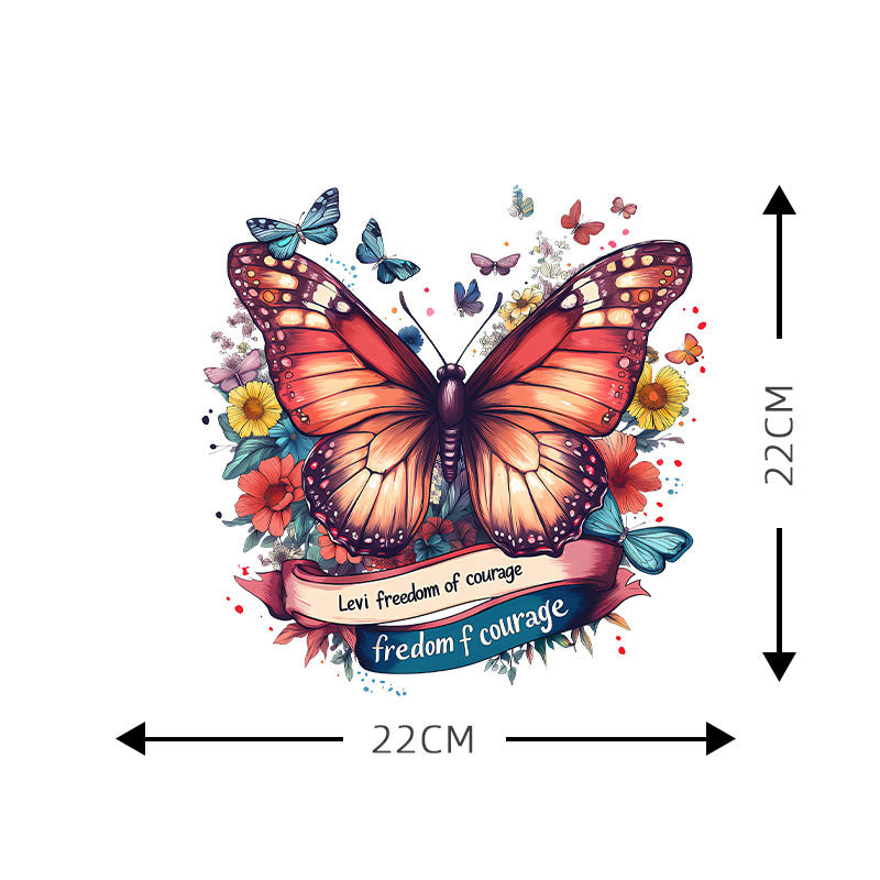 Wholesale 10pcs Colorful Flower Butterfly UV DTF Ready to Press Transfers Wraps