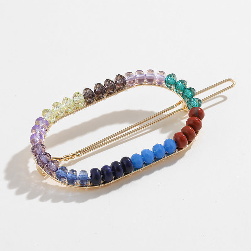 Wholesale Colorful Beaded Hair Clips