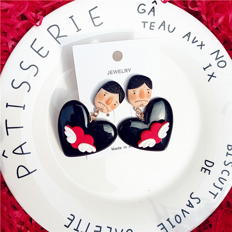 Wholesale New Indian Doll, Folk Style, Monster Shu Millet Series, Funny Personality Earrings Girl